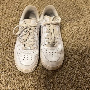 white nike air force 1s